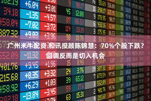 广州米牛配资 和讯投顾陈锦慧：70%个股下跌？回调反而是切入机会