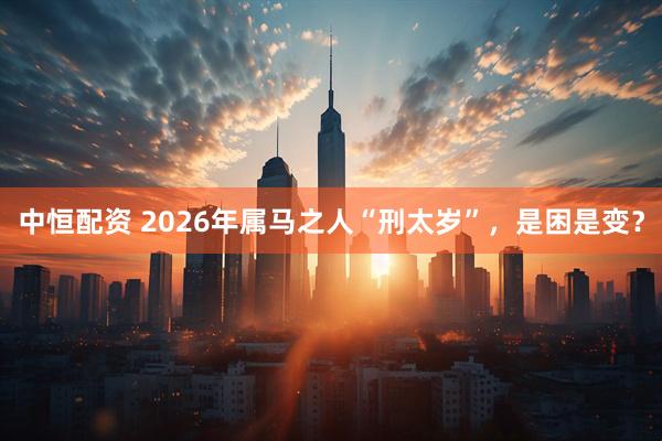 中恒配资 2026年属马之人“刑太岁”，是困是变？